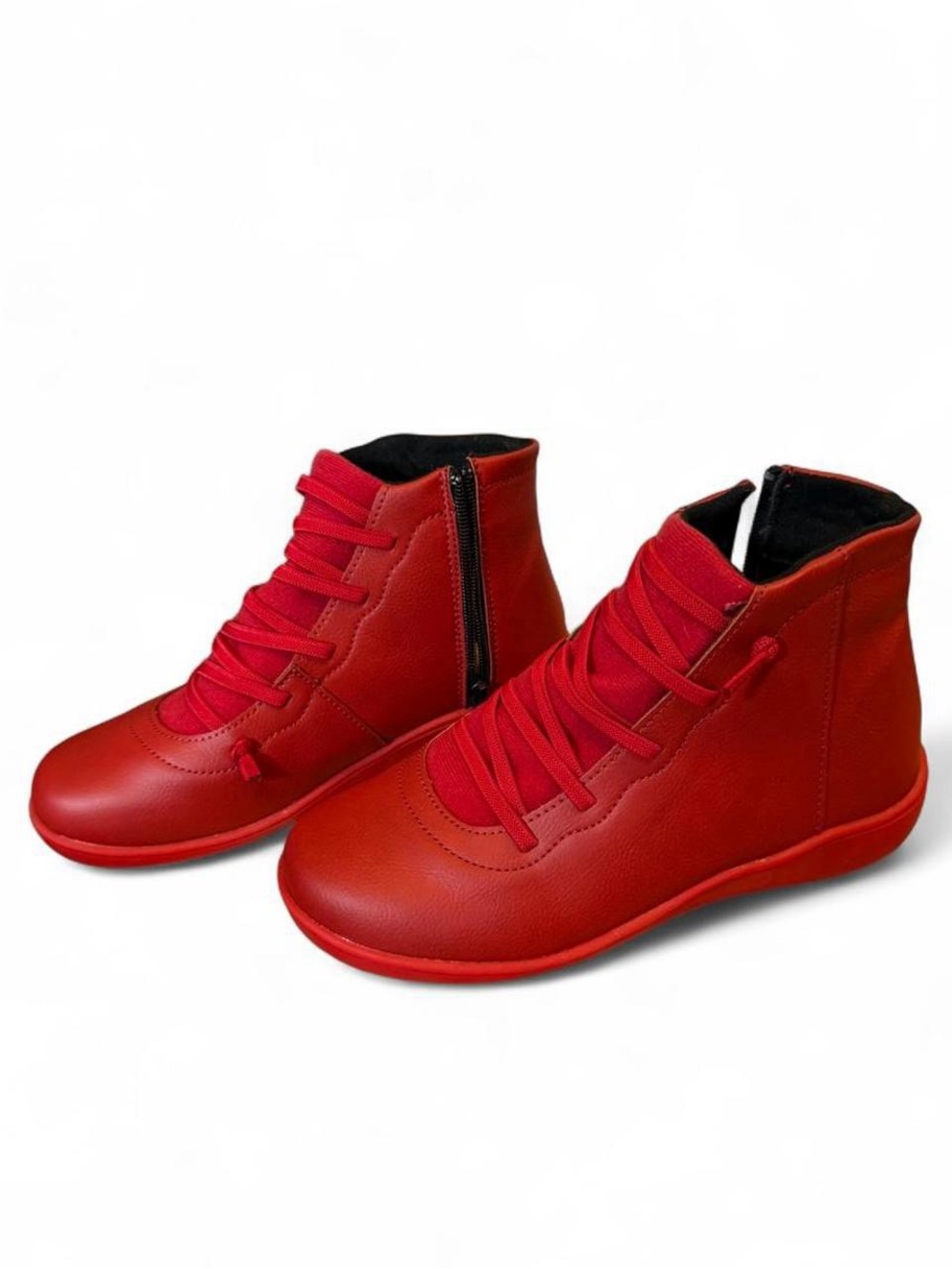 Women’s Red High-Top Casual Sneakers